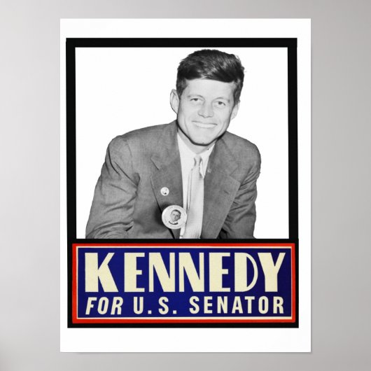 Poster JFK pour le sénateur américain (Devant)