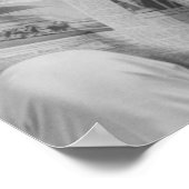 Poster JFK Relaxant à l'extérieur (Coin)