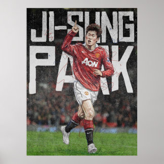 Poster Ji-Sung Park Manchester United Art Football