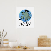 Poster Jiggy Saw Dancing Danseuse Jigsaw Puzzle Pun (Cuisine)
