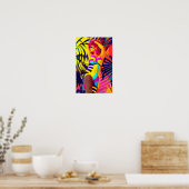 Poster Jill du Jungle Room Retrowave (Cuisine)