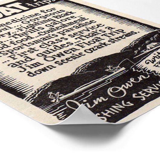 Poster Jim Owen Float Trips (Coin)