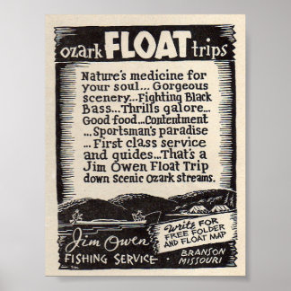 Poster Jim Owen Float Trips