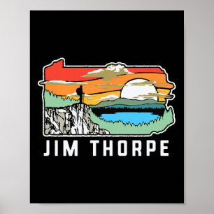 Poster Jim Thorpe Pennsylvanie Nature Randonnée Extérieur