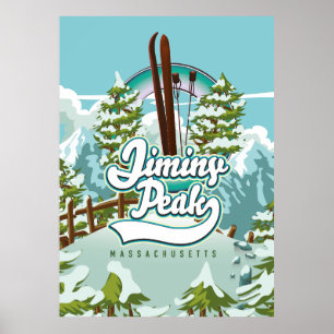 Poster Jiminy Peak massachusetts ski