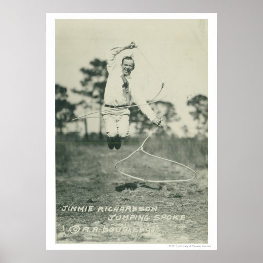 Poster Jimmie Richardson saut parlé. (Devant)