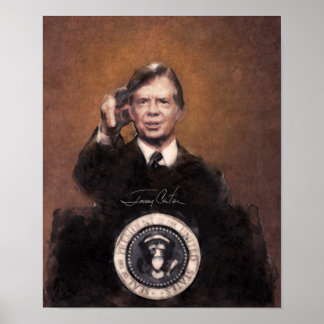 Poster Jimmy Carter | La peinture du président américain