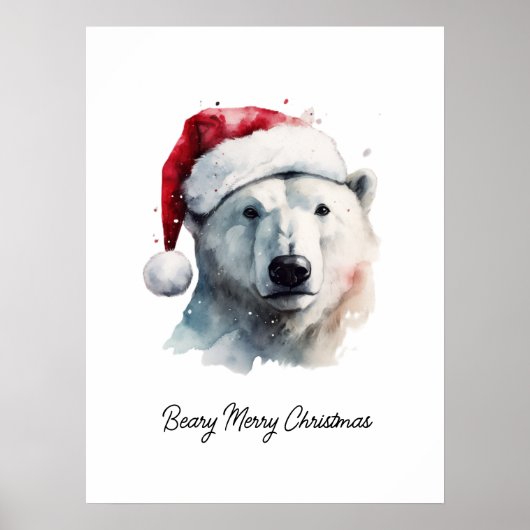 Poster Jingle Bear Joy, custom (Devant)