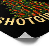 Poster Jingle Bells Shotgun Shells Funny Hunting Christma (Coin)