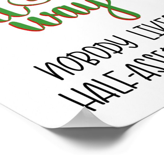 Poster Jingle tout le chemin de l'impression (Coin)