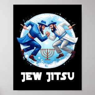 Poster Jitsu Karate Funny Hanukkah