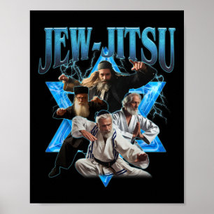 Poster Jitsu Karate Funny Hanukkah