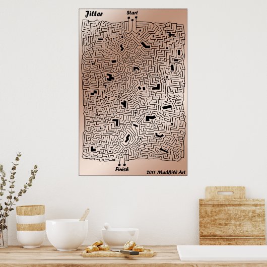 Poster Jitter Maze (Cuisine)