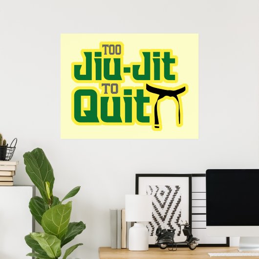 Poster Jiu Jitsu (Bureau à domicile)