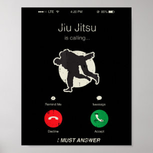 Poster Jiu Jitsu Appelle Un Mixed martial art Cool Des Ar