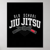 Poster Jiu Jitsu Bjj Old School Jiu Jitsu Black Belt (Devant)