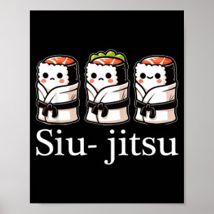 Poster Jiu Jitsu Brésilien BJJ Pour Hommes Papa Garçon Fe