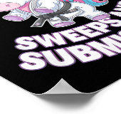 Poster Jiu Jitsu et Licorne - Grappling BJJ Mignon (Coin)