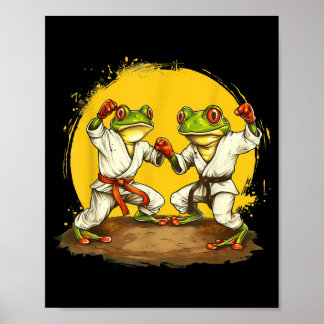 Poster Jiu-Jitsu Toad Taekwondo Judo MMA Kickboxing