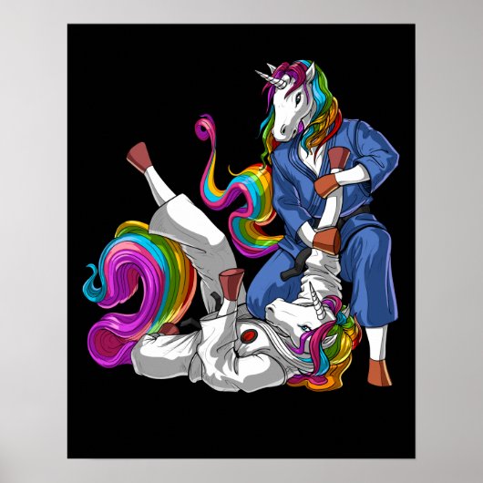 Poster Jiu-Jitsu Unicorns (Devant)