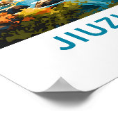 Poster Jiuzhaigou Chine (Coin)