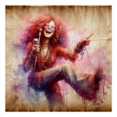 Poster JJ chantant sur scène (Devant)