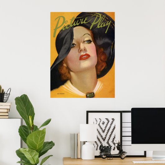 Poster Joan Crawford (Bureau à domicile)