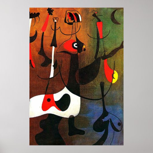 Poster joan miro peintures art, art abstrait (Devant)