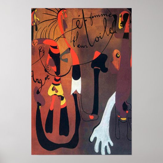 Poster joan miro peintures art, art abstrait (Devant)