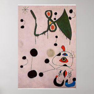 Poster joan miro peintures art, art abstrait
