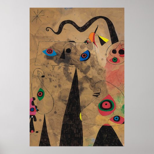Poster joan miro peintures art, art abstrait (Devant)