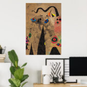Poster joan miro peintures art, art abstrait (Bureau à domicile)
