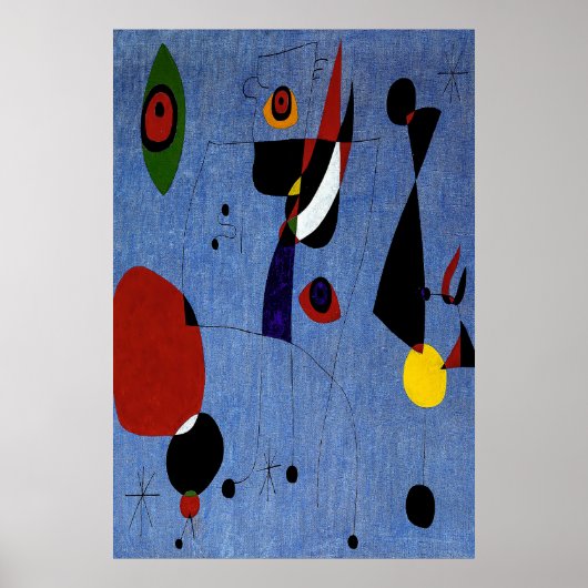 Poster joan miro peintures art, art abstrait (Devant)