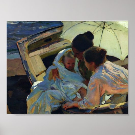 Poster Joaquín Sorolla - Après le bain (Devant)