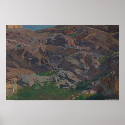 Poster Joaquin Sorolla - Château de San Servando, Tolède (Devant)
