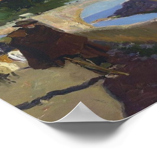 Poster Joaquín Sorolla - Homme aveugle de Tolède (Coin)