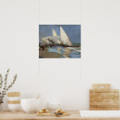 Poster Joaquin Sorolla - La plage de Valence (Cuisine)