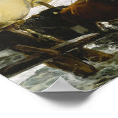 Poster Joaquin Sorolla - Le retour de la pêche (Coin)