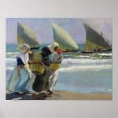 Poster Joaquin Sorolla - Les Trois Voiles (Devant)