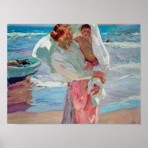 Poster Joaquin Sorolla Y Bastida - Après la baignade