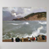 Poster Joaquín Sorolla y Bastida Breakwater (Devant)
