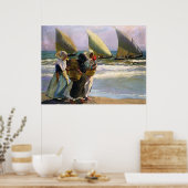 Poster Joaquín Sorolla y Bastida Trois voiles (Cuisine)
