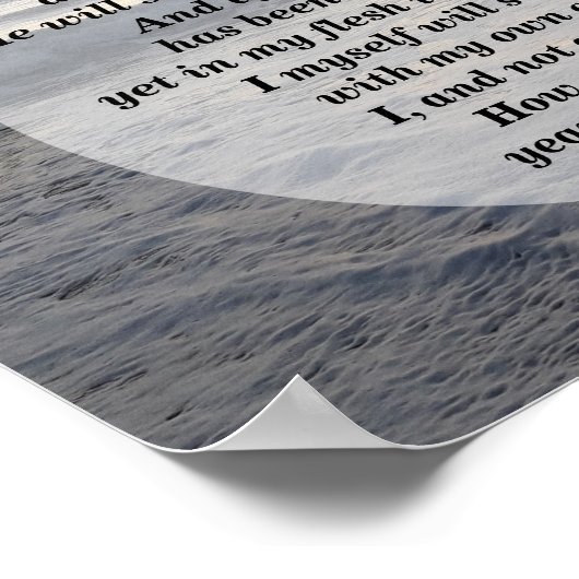 Poster Job 19:25-27 Mon Rédempteur Vit! (Coin)