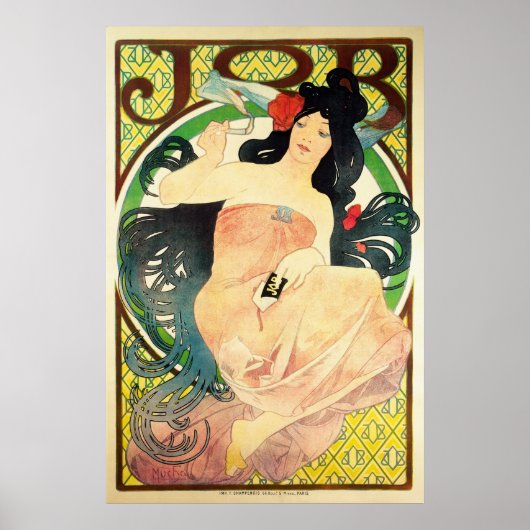 Poster JOB d'Alphonse Mucha (Devant)