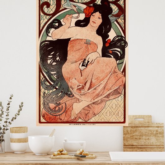 Poster JOB par Alphonse Mucha (Cuisine)