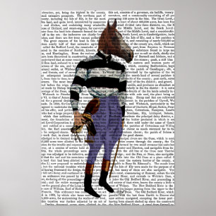 Poster Jockey de course de chevaux plein