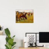 Poster Jockey et Cheval (avant la course), Edgar Degas (Bureau à domicile)