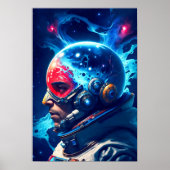Poster Jockey spatial (Devant)