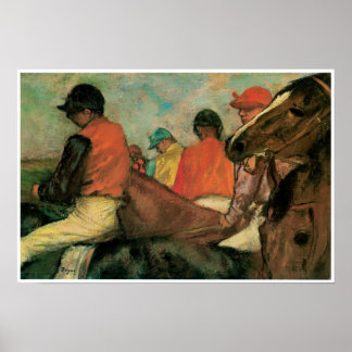 Poster Jockeys, Edgar Degas