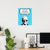 Poster Joe Biden a pensé bulle (Bureau à domicile)